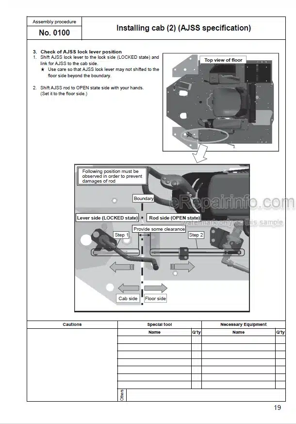 Photo 12 - Komatsu Galeo WA600-6R Field Assembly Instructions Wheel Loader GEN00073-01 SN 65001-