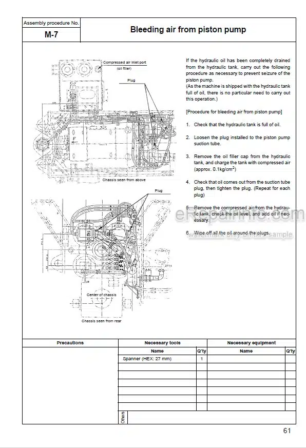 Photo 3 - Komatsu Galeo WA700-3 Field Assembly Instructions Wheel Loader GEN00038-01 SN 50001-