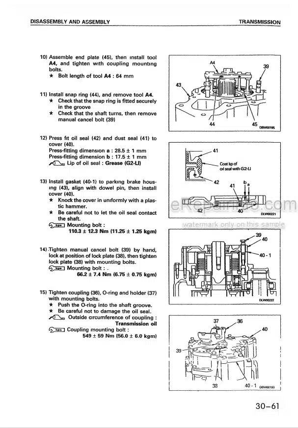 Photo 3 - Komatsu Max Avance WA380-3 Shop Manual Wheel Loader SMEW3800T0 SN 16001-