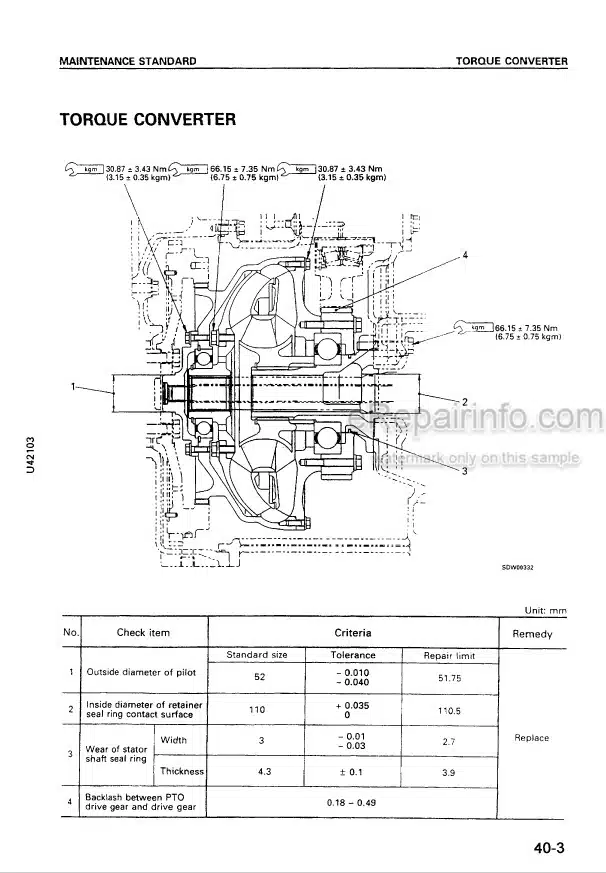 Photo 5 - Komatsu Max Avance WA470-3 Shop Manual Wheel Loader SMEW4700M0 SN 25001-