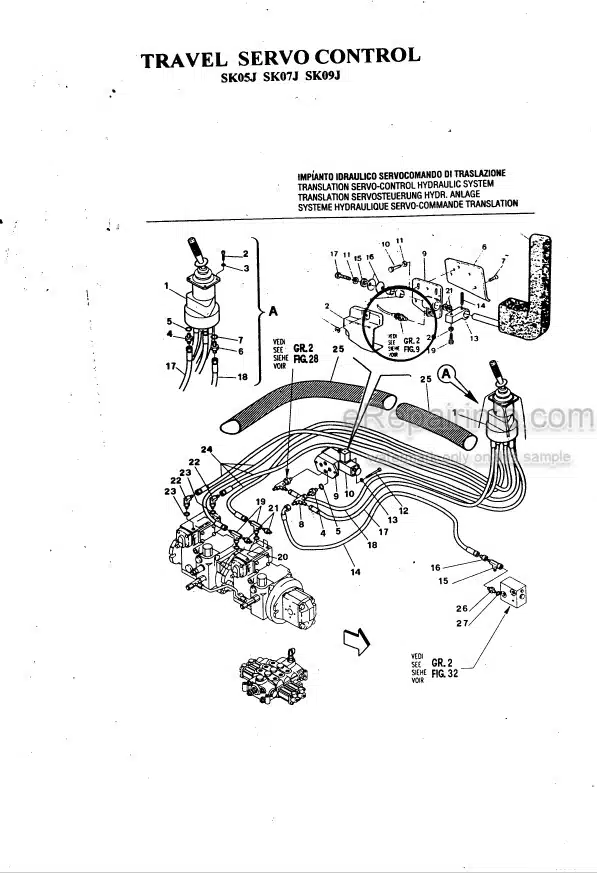 Photo 6 - Komatsu SK510-5 Shop Manual Skid Steer Loader WEBM005900 SN 37DF0000