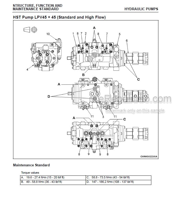 Photo 3 - Komatsu SK1020-5N SK1020-5NA Shop Manual Skid Steer Loader CEBM013902 SN A60001- A70001