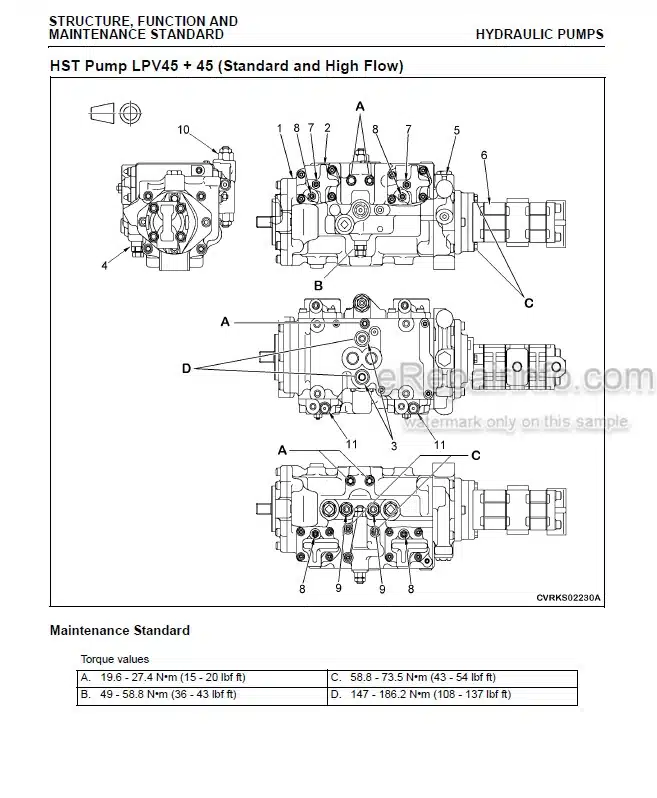 Photo 3 - Komatsu SK1020-5N SK1020-5NA Shop Manual Skid Steer Loader CEBM013902 SN A60001- A70001