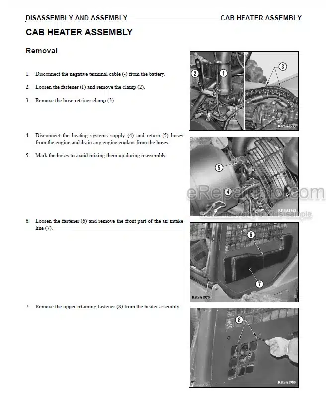 Photo 9 - Komatsu SK1020-5N SK1020-5NA Shop Manual Skid Steer Loader CEBM013902 SN A60001- A70001