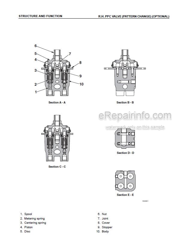 Photo 5 - Komatsu SK1020-5 SK1020-5 Turbo Shop Manual Skid Steer Loader
