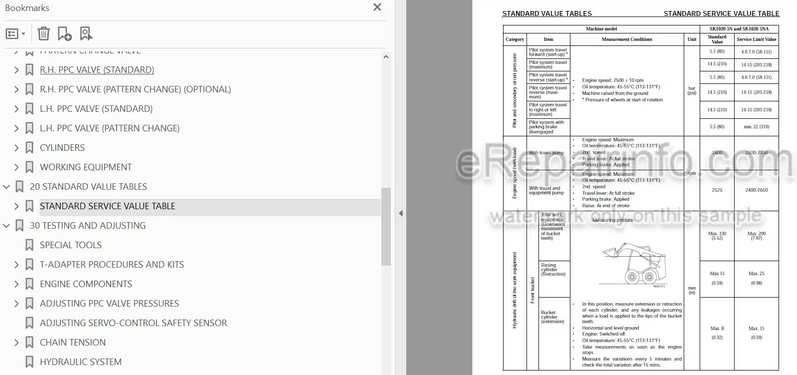 Photo 3 - Komatsu SK1026-5N Shop Manual Skid Steer Loader CEBM014201 SN A80001-