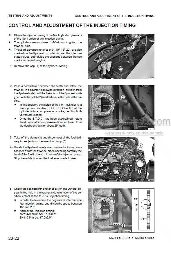 Photo 4 - Komatsu SK714-5 SK815-5 SK815-5 Turbo Shop Manual Skid Steer Loader WEBM005501