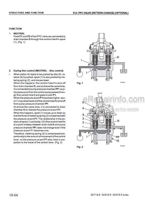 Photo 5 - Komatsu SK714-5 SK815-5 SK815-5 Turbo Shop Manual Skid Steer Loader