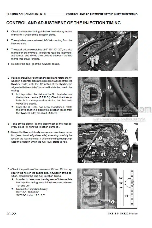 Photo 1 - Komatsu SK818-5 SK820-5 Turbo Shop Manual Skid Steer Loader WEBM00500