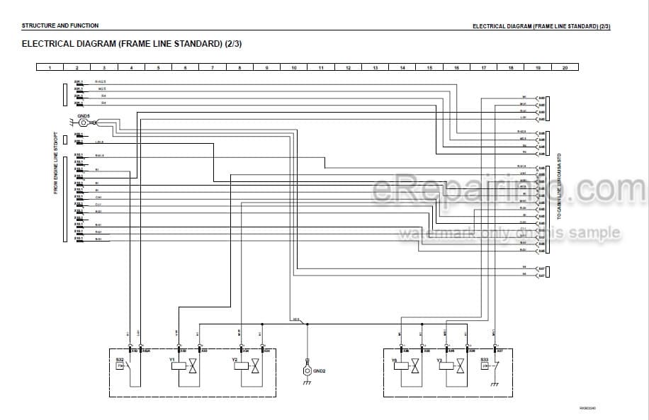 Photo 4 - Komatsu SK818-5 SK820-5 Turbo Shop Manual Skid Steer Loader WEBM00500