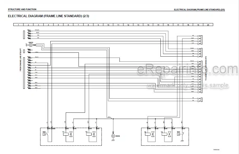 Photo 4 - Komatsu SK818-5 SK820-5 Turbo Shop Manual Skid Steer Loader WEBM00500