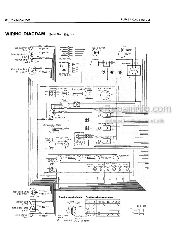 Photo 4 - Komatsu W120-2 Shop Manual Wheel Loader SEBM0383B01 SN 11001-