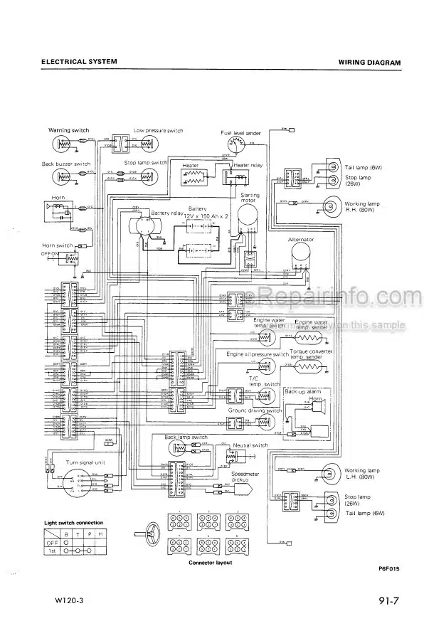 Photo 5 - Komatsu W120-3 Shop Manual Wheel Loader SEBM0383C01 SN 50001-