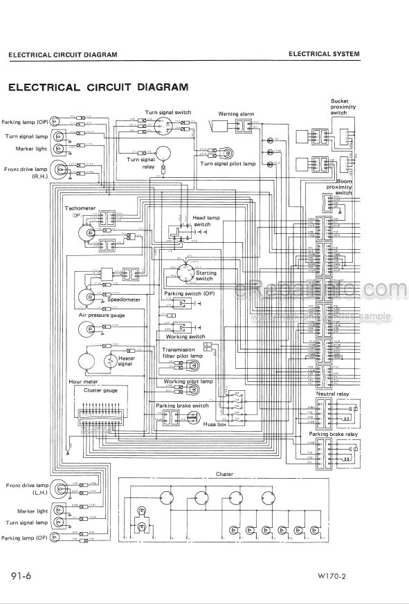 Photo 3 - Komatsu W170-2 Shop Manual Wheel Loader SEBM0384C01 SN 60001-