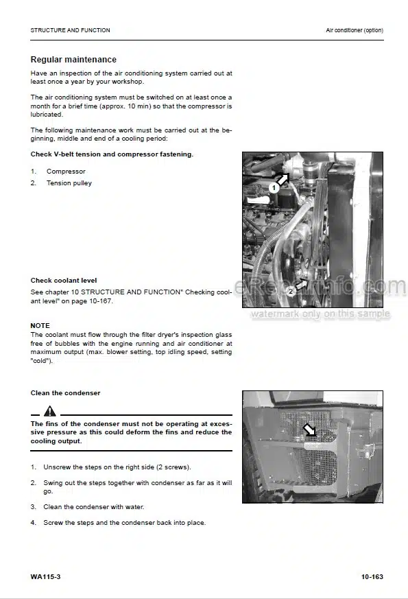 Photo 6 - Komatsu WA120-3 EU Spec Shop Manual Wheel Loader SEBM018300 SN 53001-