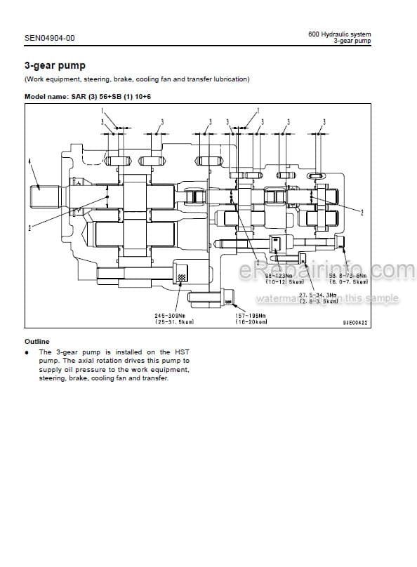 Photo 5 - Komatsu WA150-6 Shop Manual Wheel Loader SEN04884-01 SEN04885-04  SN 80001-[2]