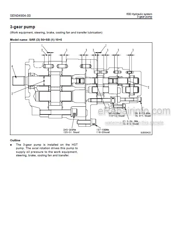 Photo 5 - Komatsu WA150-6 Shop Manual Wheel Loader SEN04884-01 SEN04885-04  SN 80001-[2]