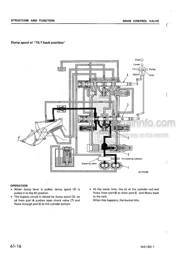 Photo 5 - Komatsu WA180-1 Shop Manual Wheel Loader SEBM034906 SEBMU4170105 SN 10001-