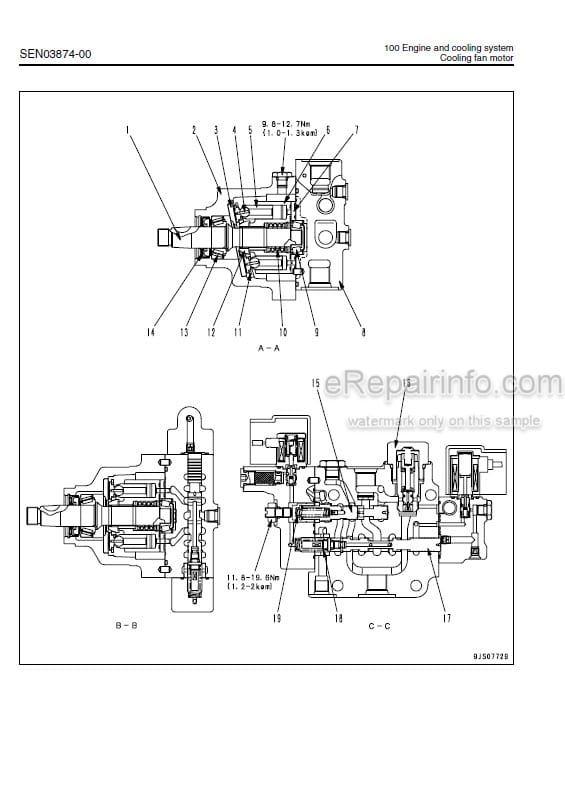 Photo 4 - Komatsu WA200-6 WA200PZ-6 Shop Manual Wheel Loader VEBM600101 SN 75001- 70136 SN H00051-