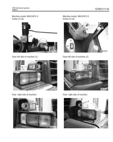 Photo 7 - Komatsu WA200PZ WA250PZ WA320PZ WA380 WA430 WA470 WA480 WA500 Shop Manual Wheel Loader SEN05663-00