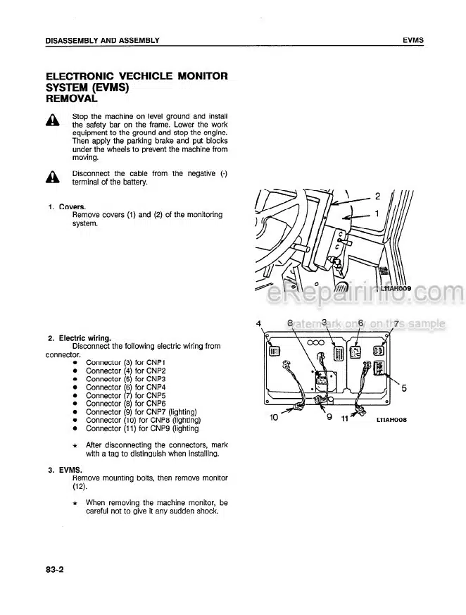 Photo 5 - Komatsu WA250-1LC Shop Manual Wheel Loader CEBDW18020 SN A65001-