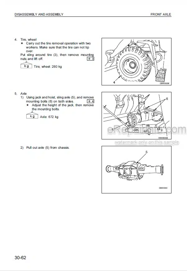 Photo 3 - Komatsu WA270-3 WA270-3PT Shop Manual Wheel Loader VEBM340200