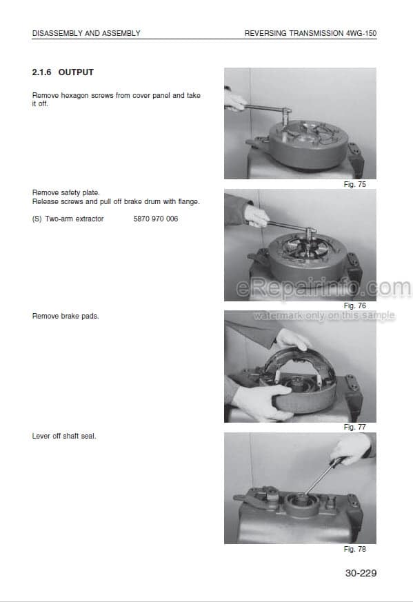 Photo 6 - Komatsu WA270-7 Shop Manual Wheel Loader SEN06255-01 SN 80001-