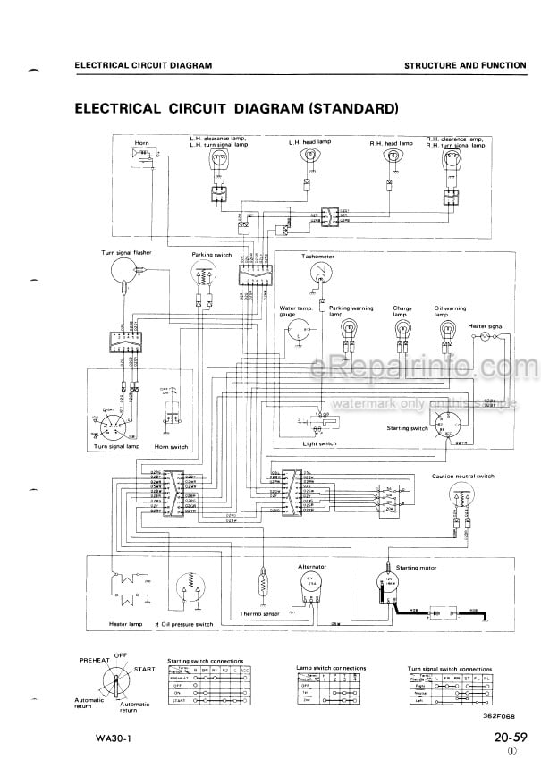Photo 4 - Komatsu WA30-1 Shop Manual Wheel Loader SEBM0362A01 SN1001-