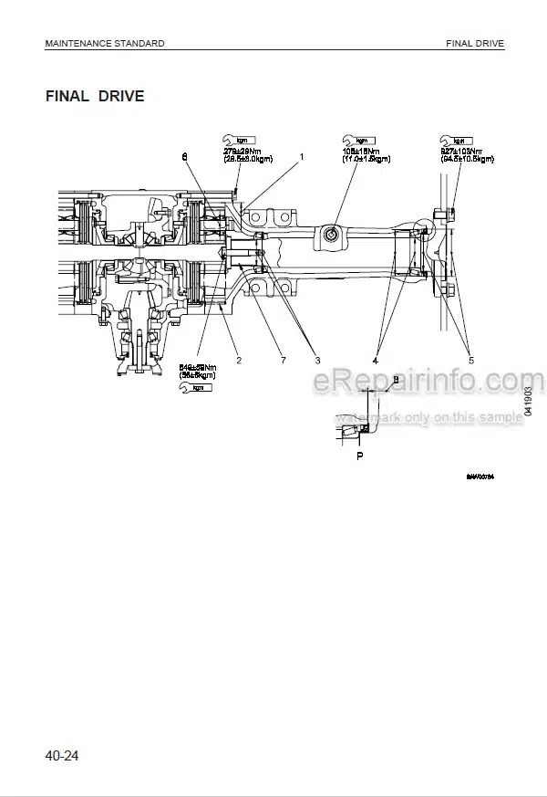 Photo 5 - Komatsu WA320-3 Shop Manual Wheel Loader VEBM450104 SN WA320H20051-