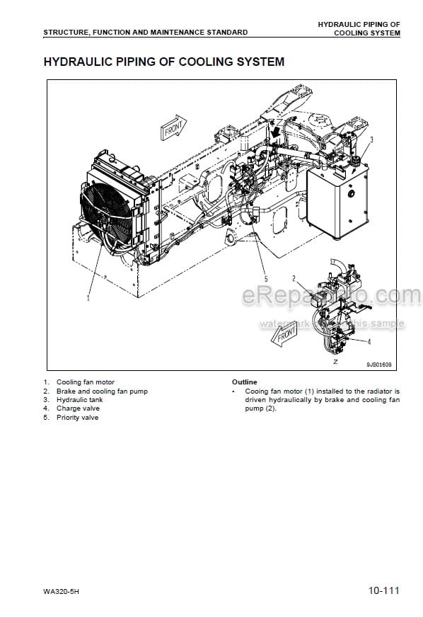 Photo 3 - Komatsu WA320-5H Shop Manual Wheel Loader VEBM240100 SN H50051-