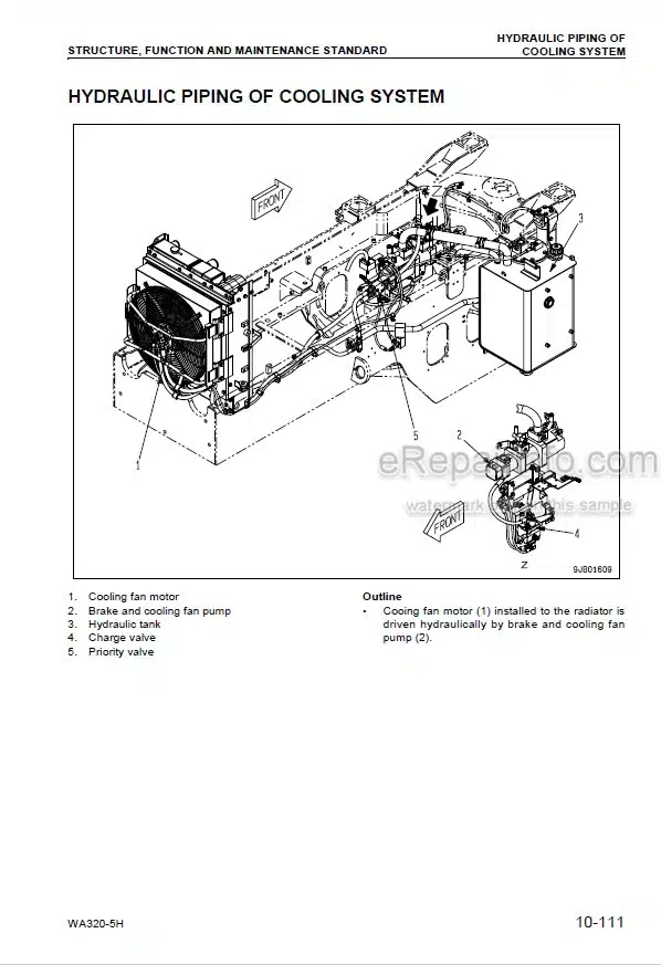 Photo 3 - Komatsu WA320-5H Shop Manual Wheel Loader VEBM240100 SN H50051-