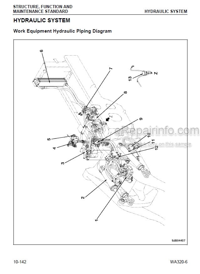 Photo 5 - Komatsu WA320-6 Shop Manual Wheel Loader CEBM022801 SN A35001-