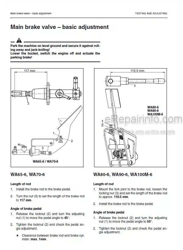 Photo 3 - Komatsu WA65-6 WA70-6 WA80-6 WA90-6 WA100M-6 Shop Manual Wheel Loader VEBM550101