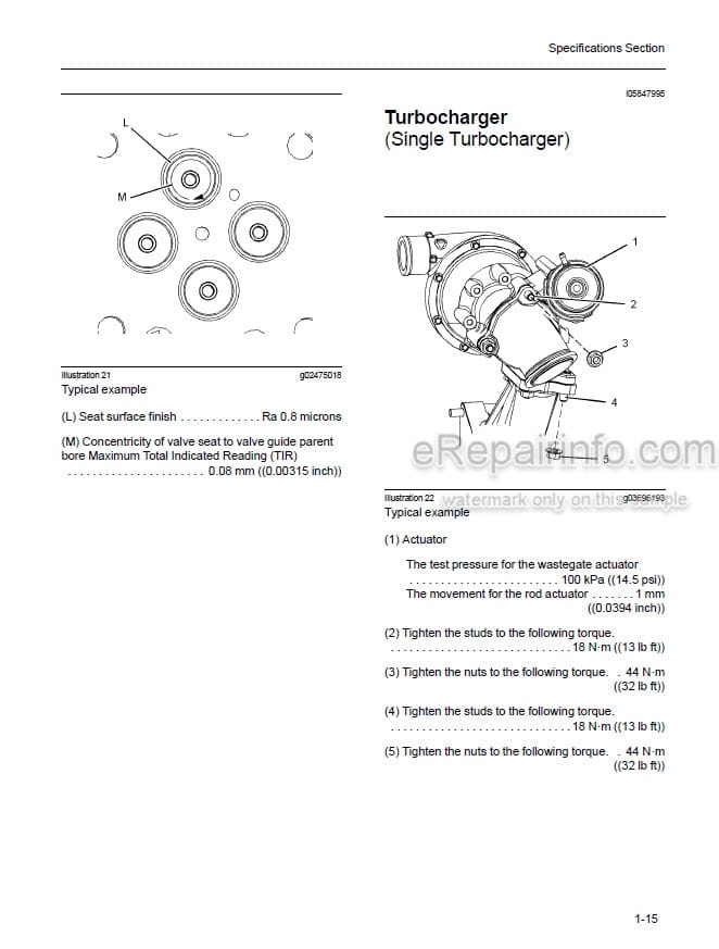 Photo 4 - Mitsubishi 1204F Service Manual Diesel Engine For Forklift SMEEA-AF15F-200