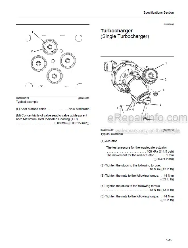 Photo 4 - Mitsubishi 1204F Service Manual Diesel Engine For Forklift SMEEA-AF15F-200