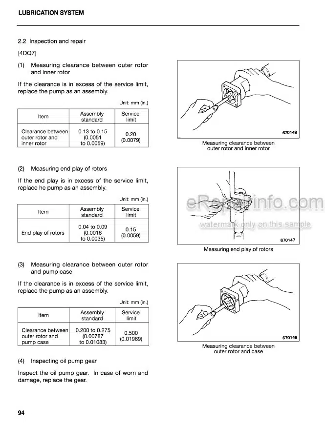 Photo 6 - Mitsubishi 4DQ7 S4S Service Manual Engine For FD10 FD14 FD15 FD18 Forklifts 99719-95100