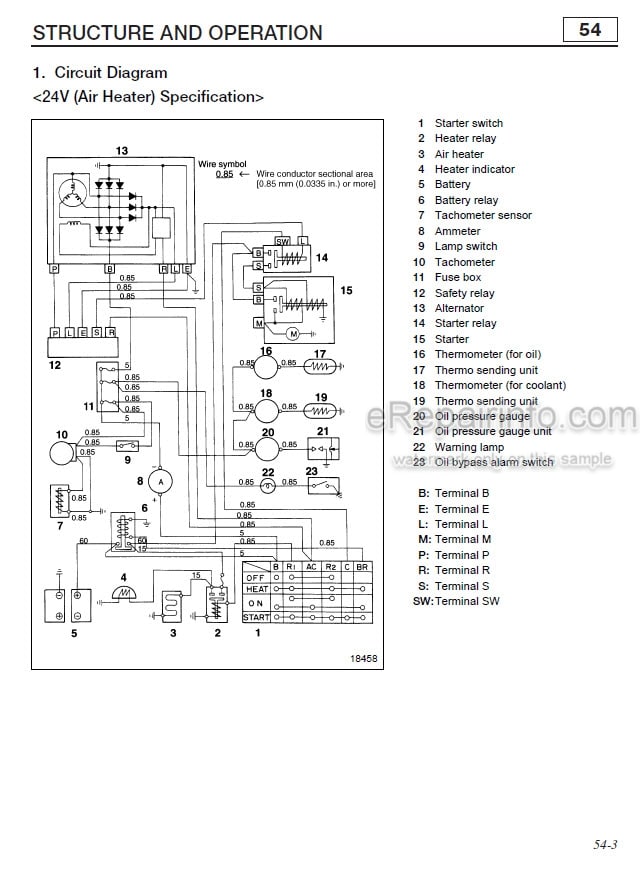 Photo 4 - Mitsubishi 6D16-TL Service Manual Diesel Engine For Forklift 99799-78100