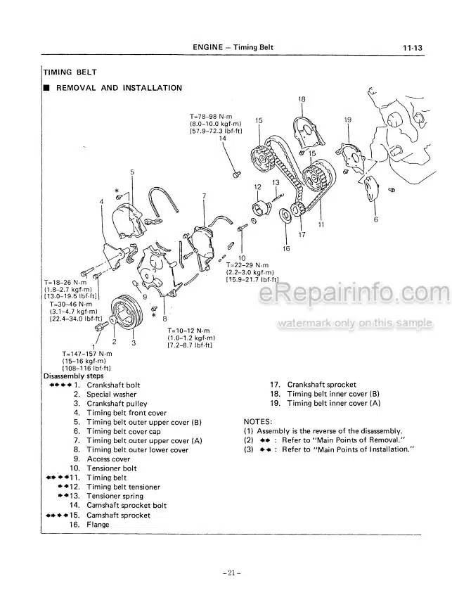 Photo 6 - Mitsubishi GK45 Service Manual Gasoline Engine 99739-7E100