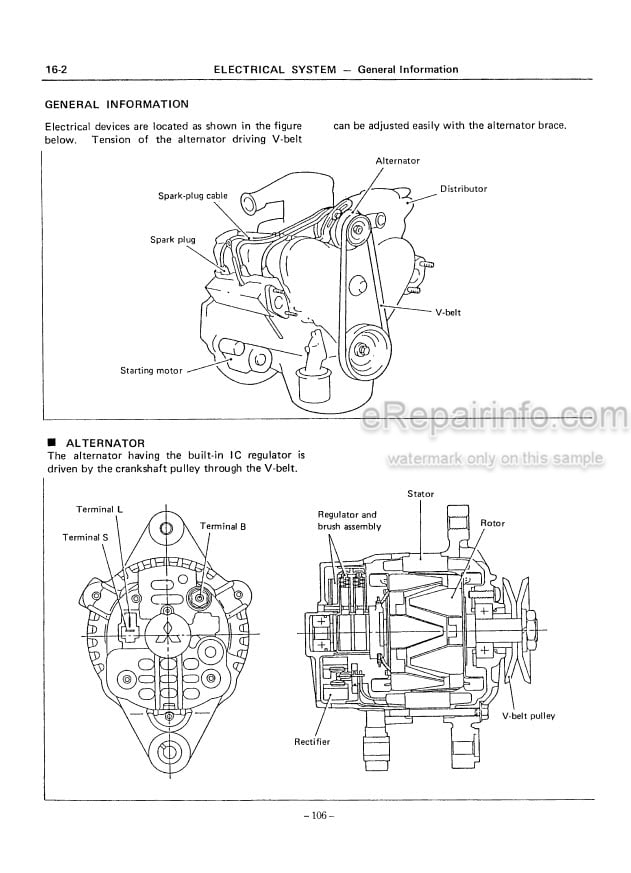 Photo 4 - Mitsubishi 6G72 Service Manual Gasoline Engine For Forklift 99739-74110