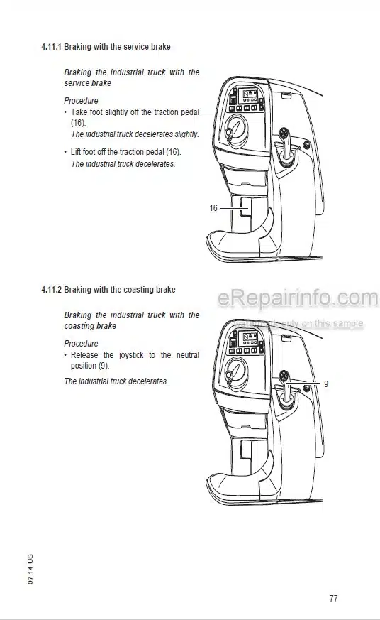 Photo 7 - Mitsubishi 2FBC15 2FBC18 2FBC20 2FBC25 2FBC25E 2FBC30 Operation And Maintenance Manual Forklift Truck 99750-70100