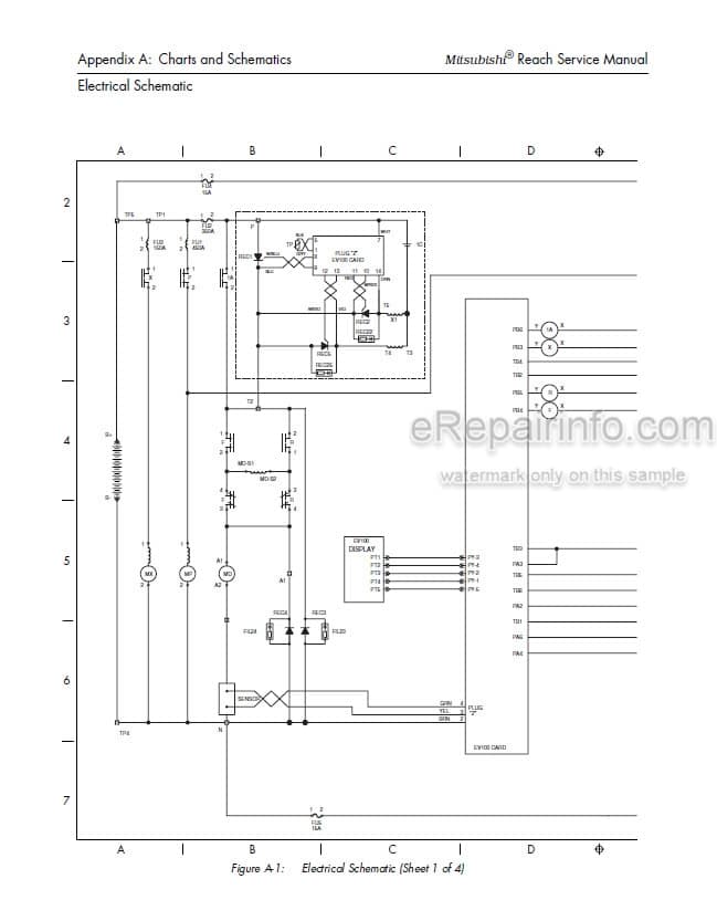 Photo 4 - Mitsubishi EDR24 EDR36 ESR24 ESR36 ESS24 ESS36 Service Manual Reach Truck WENB8550-01