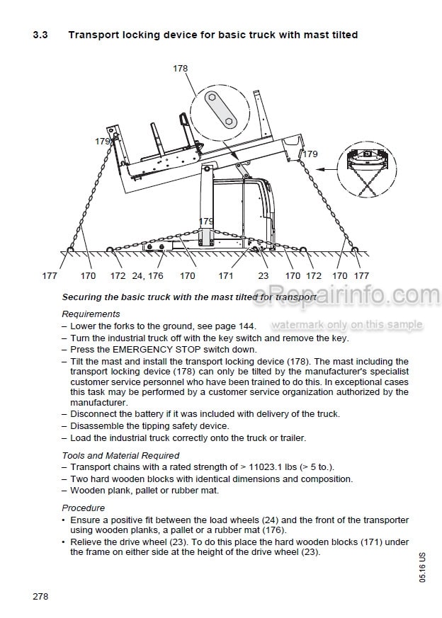 Photo 5 - Mitsubishi EOP15N3 Operating And Maintenance Instruction Forklift 51481376