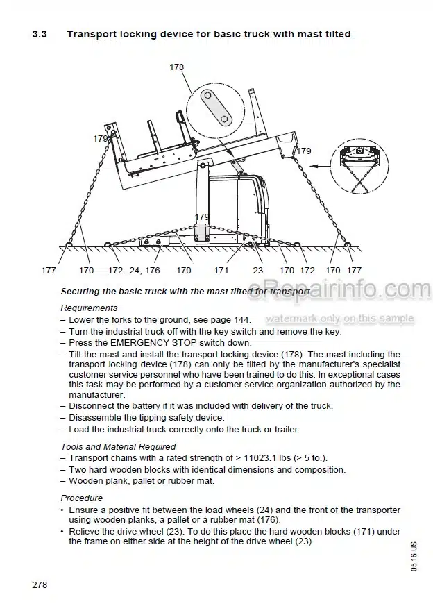 Photo 5 - Mitsubishi EOP15N3 Operating And Maintenance Instruction Forklift 51481376