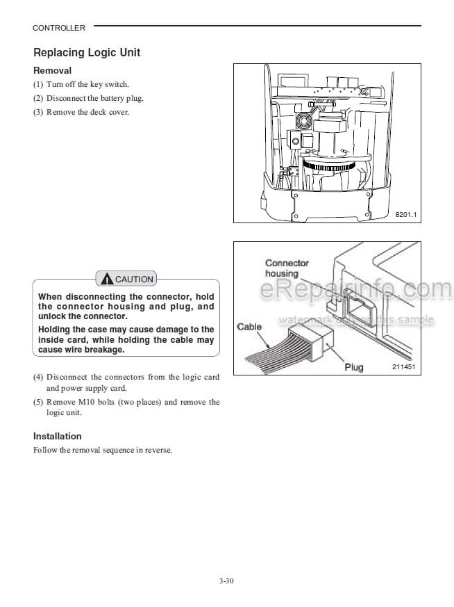 Photo 8 - Mitsubishi EOP15N EOP15HN Operation And Maintenance Manual Forklift