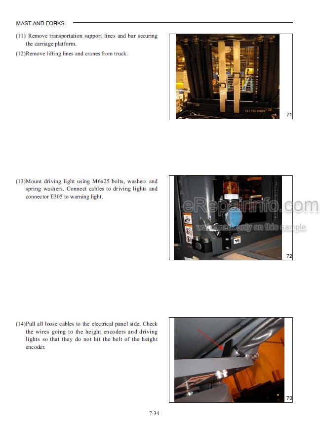 Photo 5 - Mitsubishi EOP15N EOP15HN Operation And Maintenance Manual Forklift
