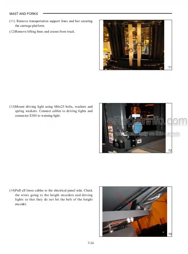 Photo 5 - Mitsubishi EOP15N EOP15HN Operation And Maintenance Manual Forklift