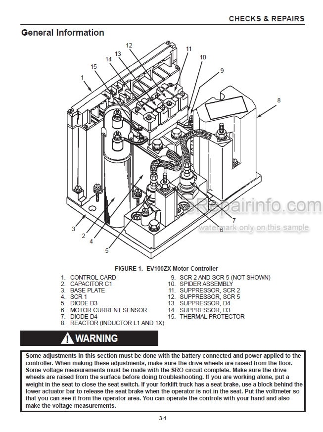Photo 6 - Mitsubishi FGC15N FGC18N FGC20CN FGC20N FGC20N-HO FGC25N FGC25N-HO FGC28N FGC30N FGC33N Operation And Maintenance Manual Forklift 99710-7C110 99710-7C130[2]