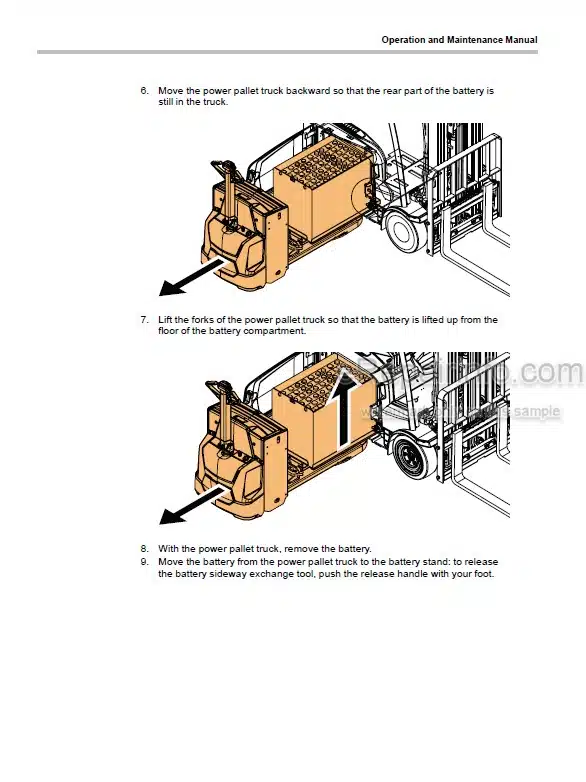 Photo 4 - Mitsubishi FB14-20A FB14-20C FB14-20NT FB16-20A FB16-20C FB16-20N Operation And Maintenance Manual Forklift 654390