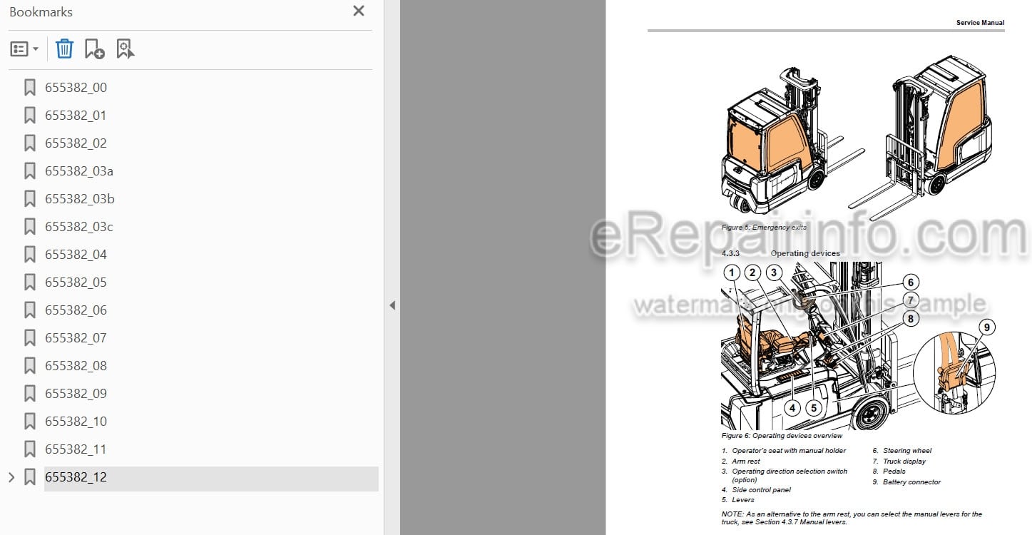 Photo 4 - Mitsubishi FB14-20A FB14-20AC FB14-20ANT FB16-20A FB16-20AC FB16-20AN Service Manual Forklift 655382