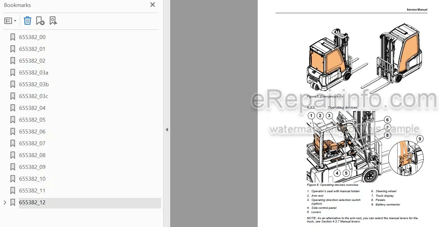 Photo 4 - Mitsubishi FB14-20A FB14-20AC FB14-20ANT FB16-20A FB16-20AC FB16-20AN Service Manual Forklift 655382